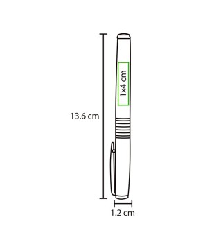 Bolígrafo metálico roller ball Bakuba.