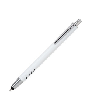 Bolígrafo de aluminio blanco Forli.