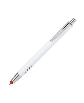 Bolígrafo de aluminio blanco Forli.