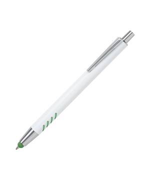 Bolígrafo de aluminio blanco Forli.