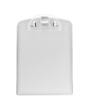Tabla de plástico con clip para documentos.