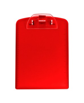 Tabla de plástico con clip para documentos.