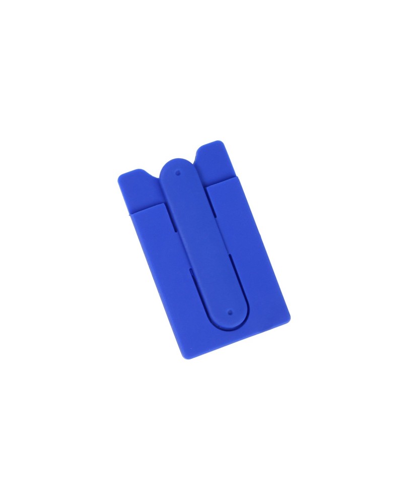 Porta tarjetas y soporte para celular.
