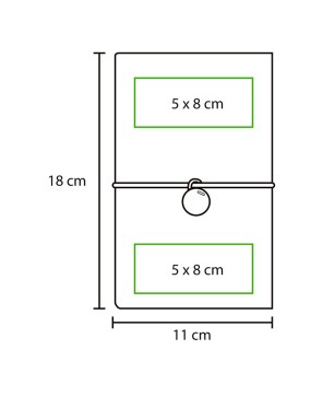 Libreta con 96 hojas.