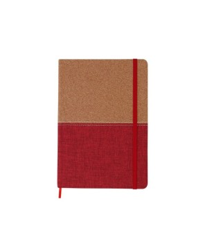 Libreta corcho bi tono.