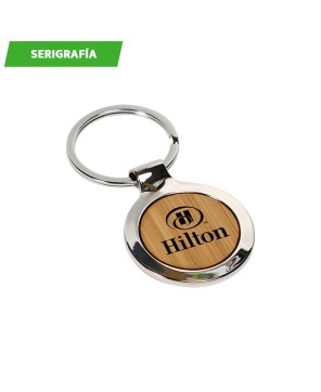 Llavero de bambú Ennis.