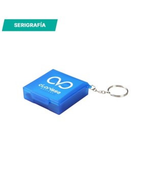 Llavero contenedor con 10 pads.