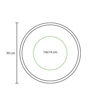 Reloj de pared de aluminio.