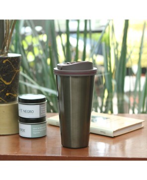 Vaso de aluminio.