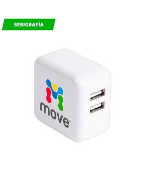 Conector de pared doble.