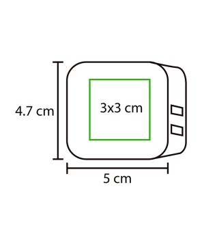Conector de pared doble.