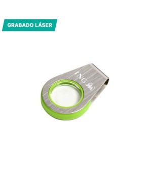 Memoria USB giratoria con luz 8 GB.
