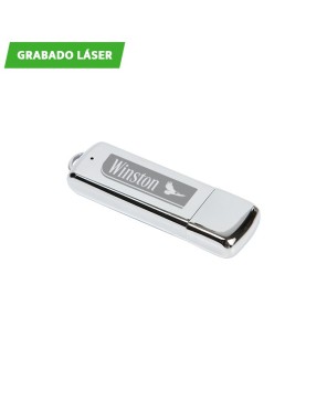Memoria USB metálica.