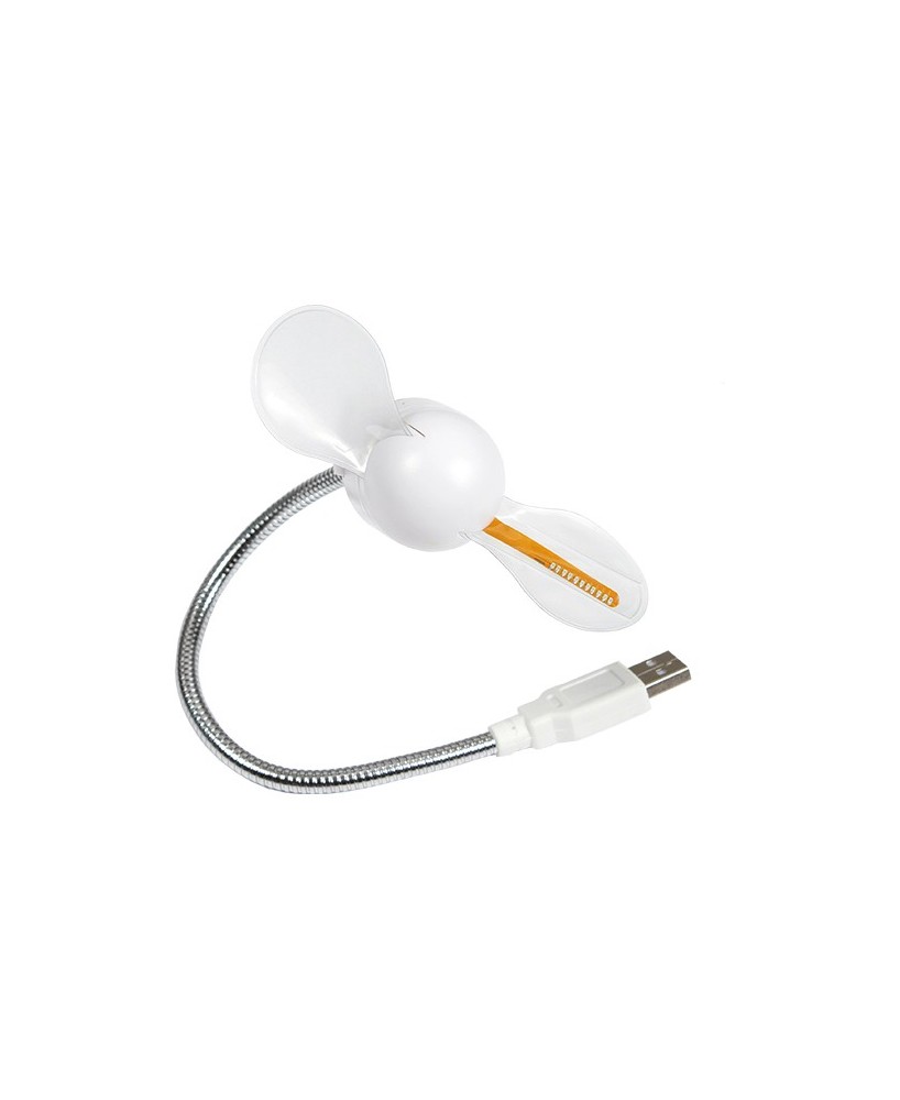 Ventilador con luz led para emitir mensajes.